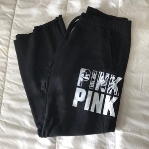 Pink boyfriend sweats